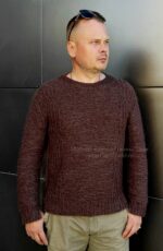ФЕНИКС мужской джемпер, мастер-класс для спиц — изображение 4